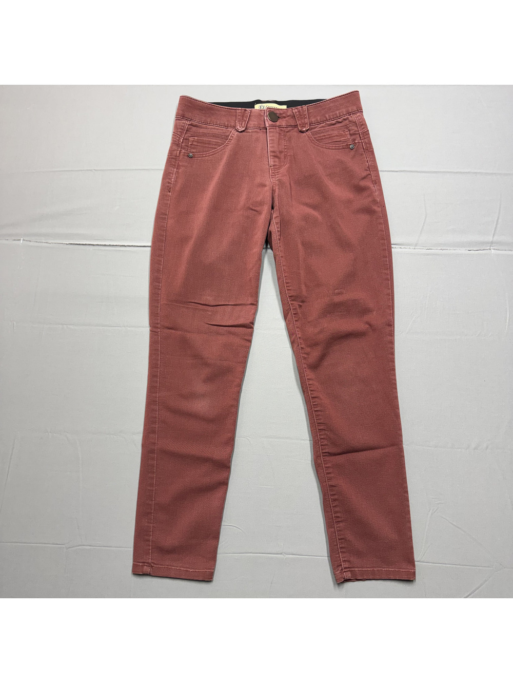 Democracy Ab'solution Women's Size 2 Red Skinny Jeans Mid Rise Stretch Denim